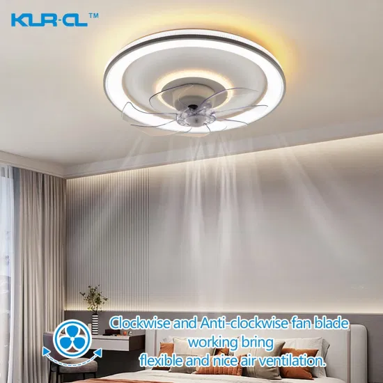 Ceiling Mounted Invisible ABS Blade Smart Home Home Ceiling Fan with Light