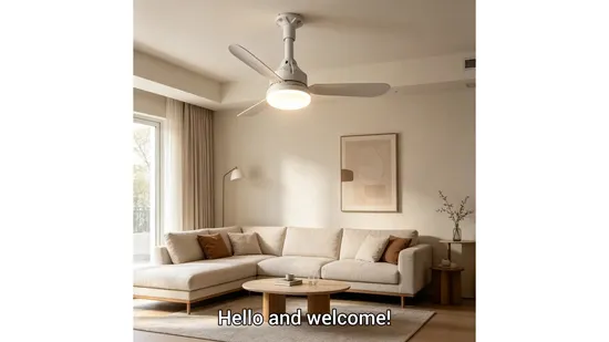 33W LED Ceiling Fan Light for Bright Bedroom and Kids Room